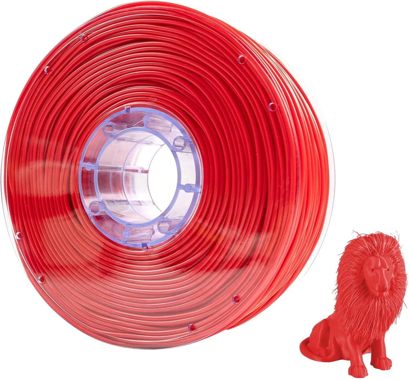 فیلامنت پرینتر سه بعدی یک کیلوگرمی با قطر 2.85 میلی متر، مواد مصرفی لاستیکی انعطاف پذیر (رنگ: قرمز)