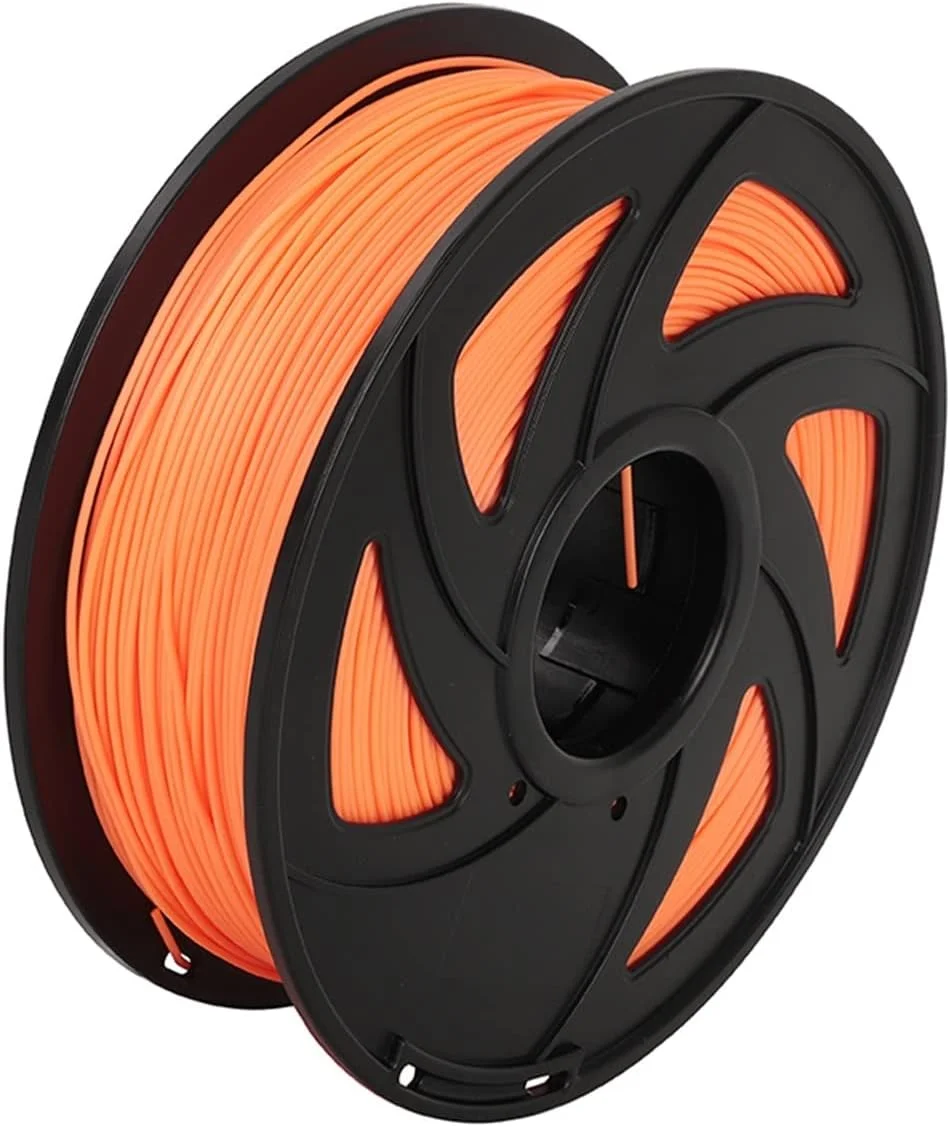 فیلامنت پرینتر سه بعدی PLA یک کیلوگرمی، قطر 1.75 میلی متر، دقت ابعادی +/- 0.03 میلی متر، مواد چاپ سه بعدی برای پرینترهای سه بعدی (رنگ: نارنجی)