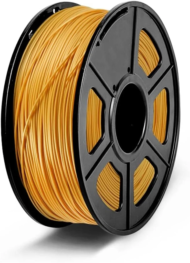 فیلامنت PLA پرینتر سه بعدی مانکس، 1 کیلوگرم، طلایی، 1.75 میلی متر، ابعاد +/- 0.05 میلی متر، مواد پلاستیکی برای چاپ سه بعدی