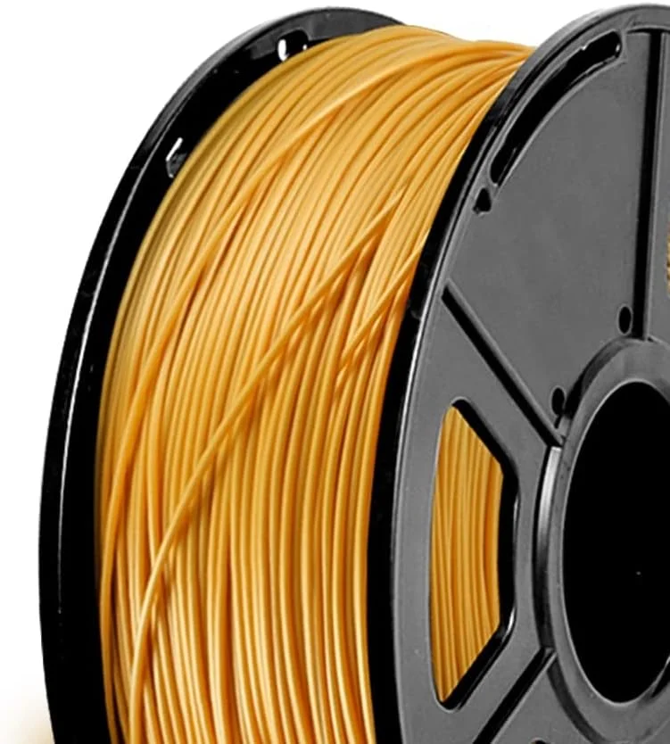 فیلامنت PLA پرینتر سه بعدی مانکس، 1 کیلوگرم، طلایی، 1.75 میلی متر، ابعاد +/- 0.05 میلی متر، مواد پلاستیکی برای چاپ سه بعدی