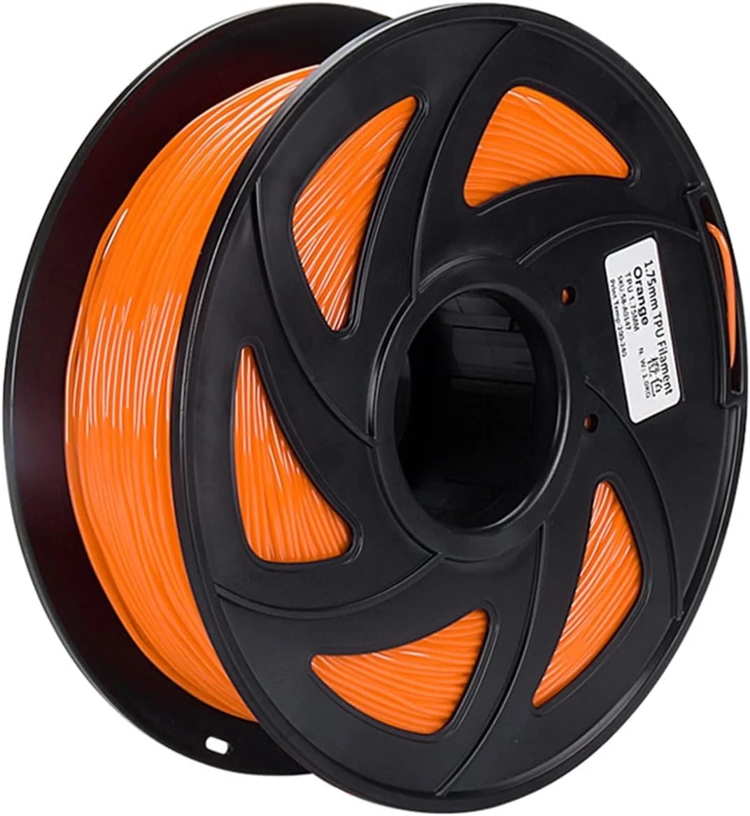 فیلامنت پرینتر سه بعدی 1 کیلوگرم منعطف 1.75 میلی متر مواد مصرفی نرم پلاستیکی برای پرینت سه بعدی (رنگ: نارنجی 1 کیلوگرم)