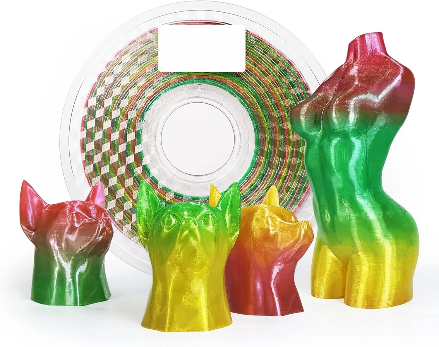 فیلامنت پرینتر سه بعدی TPU الاستیک و انعطاف پذیر رنگارنگ، جنس لاستیکی برای پرینت سه بعدی، 1.75 میلی متر 800 گرم (سایز: TPU استاندارد رنگارنگ 0.8 کیلوگرم)