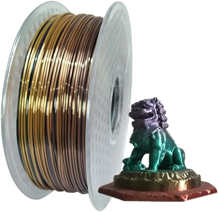 فیلامنت PLA ابریشمی رنگارنگ پرینتر سه بعدی مانکس، 1.75 میلی متر، 1 کیلوگرم، مواد مصرفی چاپ قلم سه بعدی
