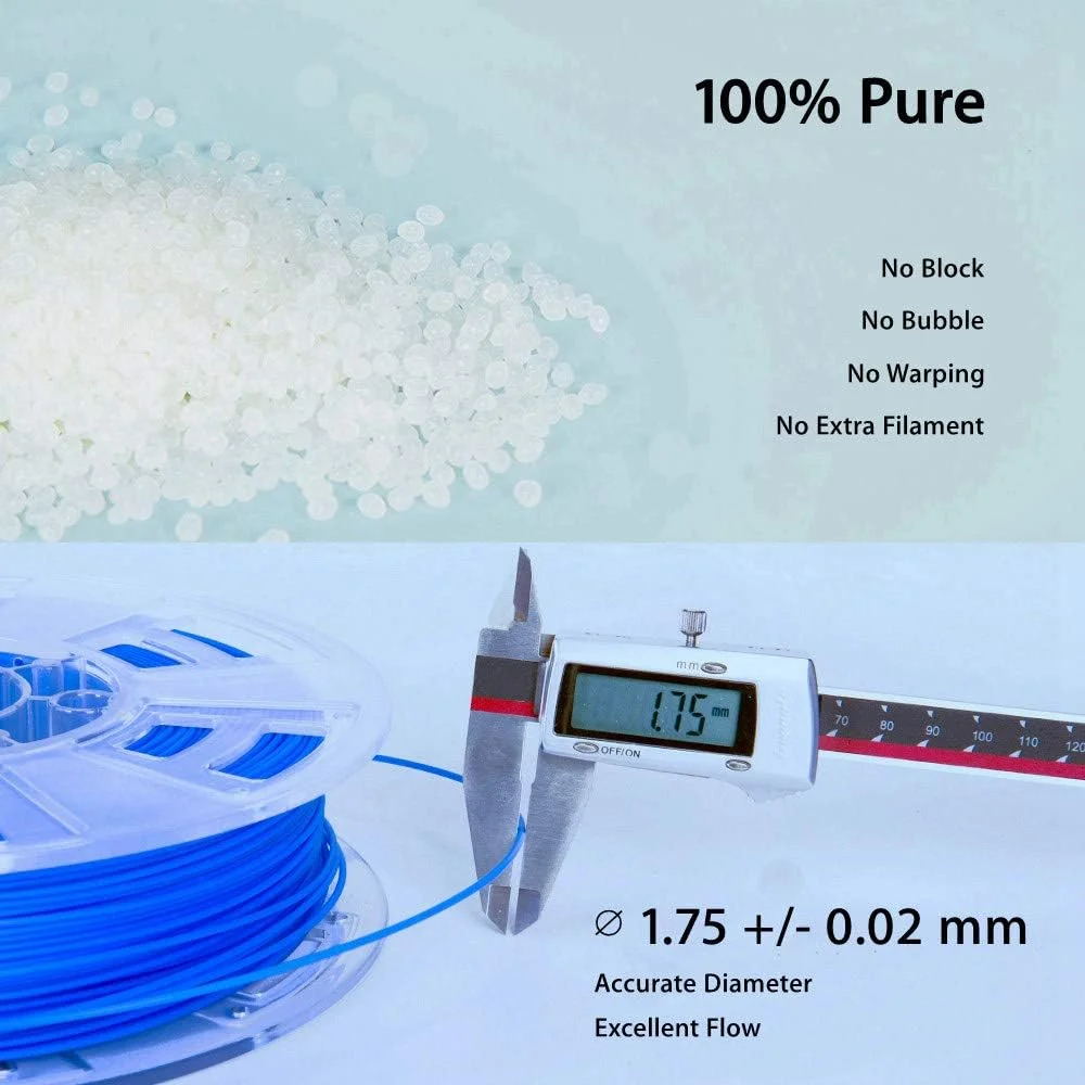 فیلامنت POM لئوپلاس 1.75 میلی‌متری 1 کیلوگرمی برای مواد چاپ سه بعدی (مشکی)