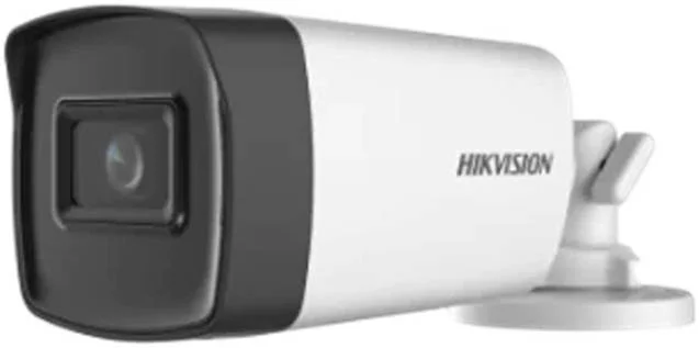 دوربین بولت ثابت 5 مگاپیکسلی هایک ویژن، لنز ثابت 3.6 میلی‌متری، WDR دیجیتال، فاصله نور IR تا 40 متر برای تصویربرداری روشن در شب، 4 سیگنال قابل تعویض، محافظت IP67، سفید | DS-2CE17H0T-IT3F-3.6mm