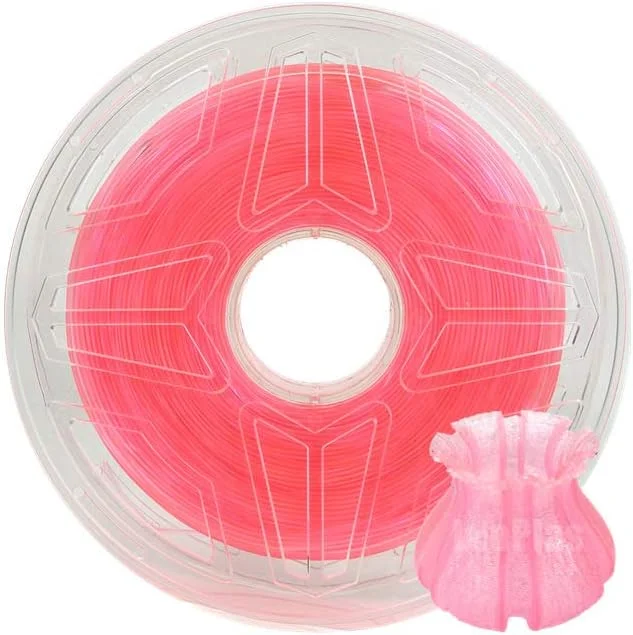 فیلامنت PLA لئوپلاس 1.75 میلی‌متر شفاف PLA 1 کیلوگرمی برای مواد چاپ سه بعدی (صورتی روشن)