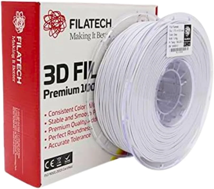 فیلامنت PLA فیلاتک 1.75mm خاکستری - قرقره 1 کیلوگرمی - ساخت امارات متحده عربی - فیلامنت پرینتر سه بعدی PLA با قطر ثابت +/-0.03mm - PLA برای چاپ دقیق