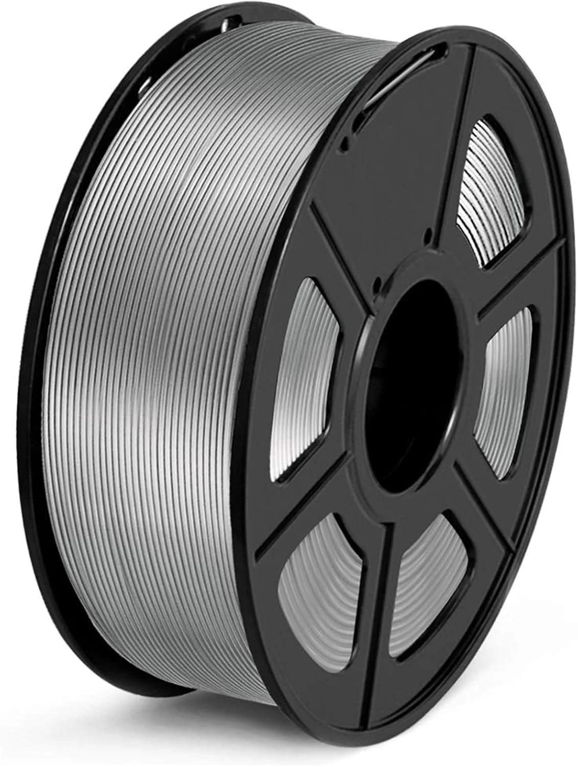 فیلامنت PETG یک کیلوگرمی 1.75 میلی‌متری با تلورانس 0.02 میلی‌متر، متریال پرینتر سه بعدی FDM با قرقره، استحکام بالا، غیر سمی، 100% بدون حباب، لوازم چاپ سه بعدی (رنگ: مشکی)