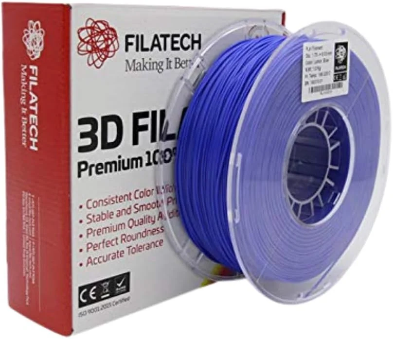 فیلامنت PLA فیلاتک 1.75 میلی‌متر، آبی، 1 کیلوگرم، فیلامنت ممتاز PLA پرینتر سه بعدی، ساخت امارات متحده عربی