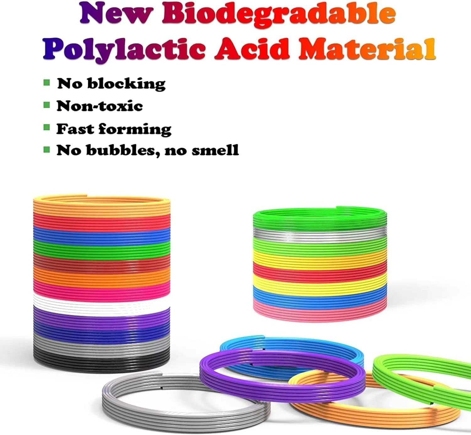 کیت جایگزینی فیلامنت قلم سه بعدی، فیلامنت PLA برای قلم سه بعدی، فیلامنت ممتاز 1.75 میلی متری برای پرینترهای سه بعدی/قلم های سه بعدی، 3 متر در هر رنگ، 90 متر در مجموع، غیر سمی، شارژ مجدد صاف و قابل چاپ، 30 رنگ کیت جایگزینی فیلامنت قلم سه بعدی، فیلامنت PLA برای قلم سه بعدی، فیلامنت ممتاز 1.75 میلی متری برای پرینترهای سه بعدی/قلم های سه بعدی، 3 متر در هر رنگ، 90 متر در مجموع، غیر سمی، شارژ مجدد صاف و قابل چاپ، 30 رنگ