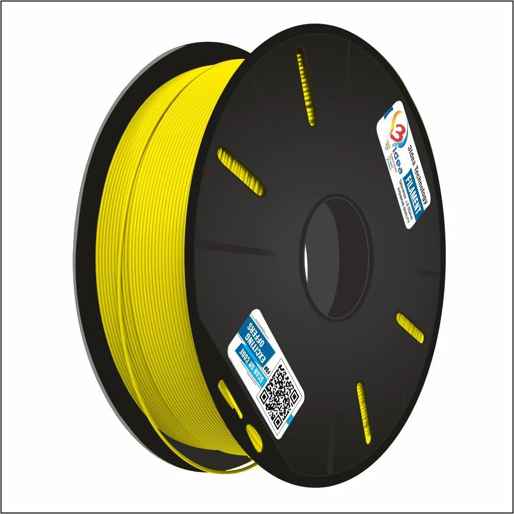 فیلامنت ABS زرد 3IDEA با قطر 1.75 میلی متر برای پرینتر سه بعدی، 1 کیلوگرم
