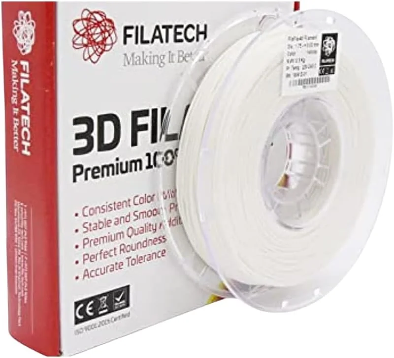 فیلامنت پرینتر سه بعدی Filatech FilaFlexible40 TPU، 1.75mm ±0.03mm، 0.5Kg، سفید، جنس TPU انعطاف پذیر، کیفیت برتر TPU - ساخت امارات متحده عربی