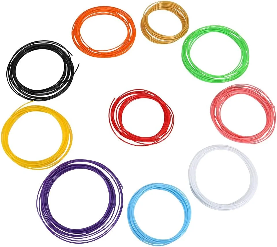 فیلامنت قلم چاپ سه بعدی، فیلامنت قلم سه بعدی، مواد چاپ سه بعدی 10 رنگ سختی بالا برای هنر کلاسی، افراد تجاری، دفتر (PLA)