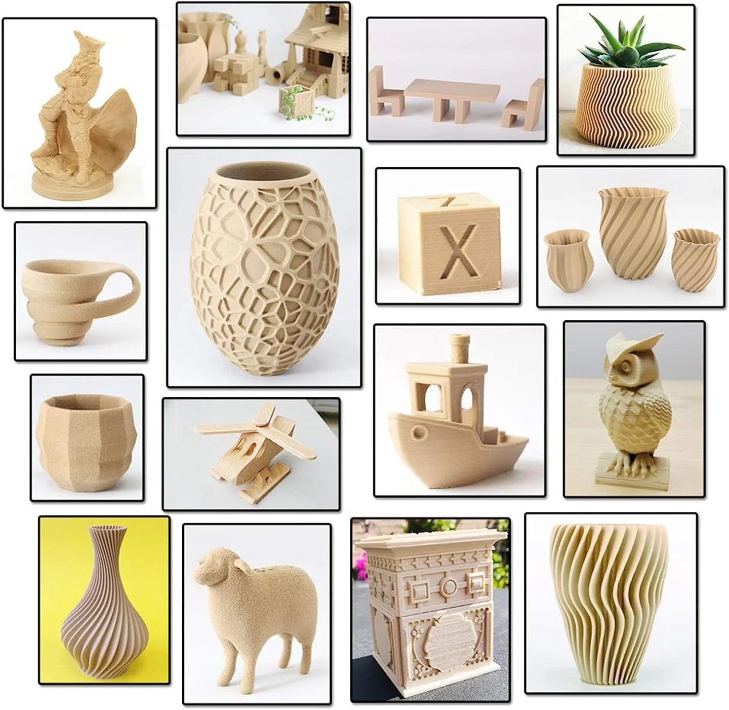 فیلامنت پرینتر سه بعدی، فیلامنت PLA ۱.۷۵ میلی متری ۱ کیلوگرمی، مواد چاپ سه بعدی فیلامنت رنگ چوب، لوازم جانبی جایگزین فیلامنت پرینتر سه بعدی فیلامنت پرینتر سه بعدی، فیلامنت PLA ۱.۷۵ میلی متری ۱ کیلوگرمی، مواد چاپ سه بعدی فیلامنت رنگ چوب، لوازم جانبی جایگزین فیلامنت پرینتر سه بعدی