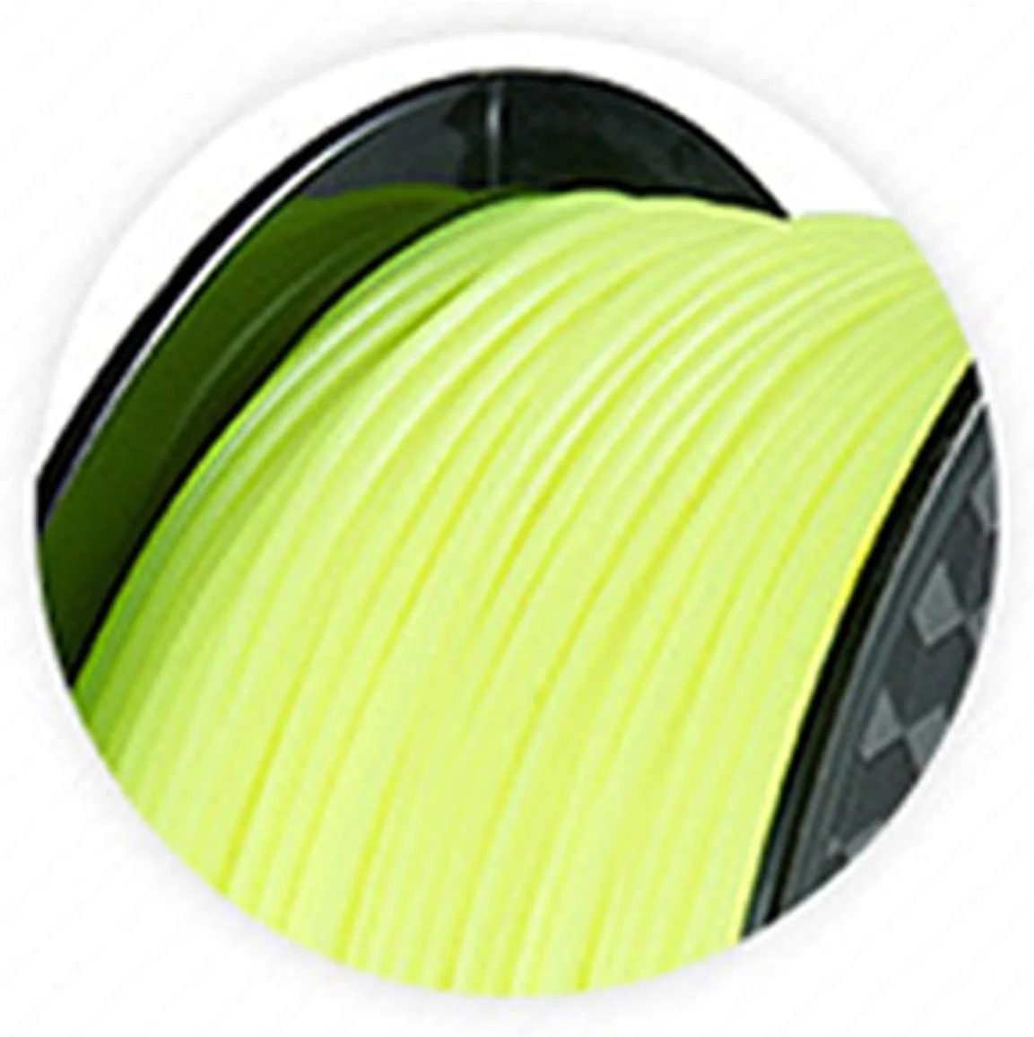 فیلامنت پرینتر، مواد مصرفی پرینت سه بعدی PLA1.75، فیلامنت مواد اولیه 1 کیلوگرمی، فیلامنت پرینتر رنگ های متنوع (رنگ: زرد فلورسنت)