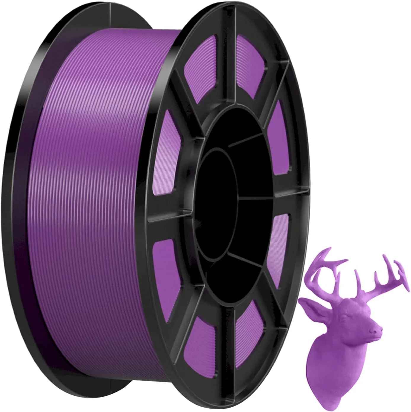 فیلامنت PLA برای پرینتر سه بعدی، قطر 1.75 میلی متر، 1 کیلوگرم، مواد مصرفی پرینت سه بعدی PLA، دقت ابعادی +/- 0.02 میلی متر، مناسب برای اکثر پرینترهای سه بعدی FDM، بنفش