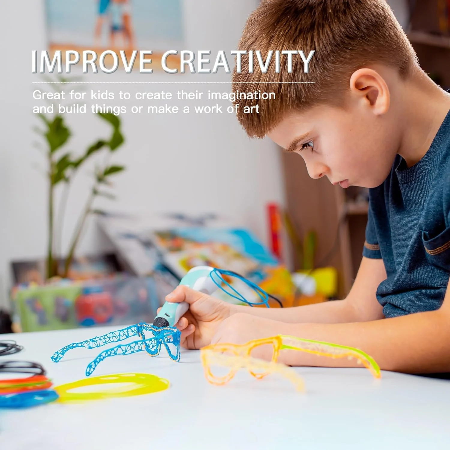 فیلامنت چاپ سه بعدی، فیلامنت پلاستیکی برای چاپ، مناسب برای خلق آثار هنری، جنس مواد ژل رسی، مواد سازگار با محیط زیست، PLA 1.75mm، 20 رنگ، هر رنگ 4.8 متر، مجموعا 97.5 متر