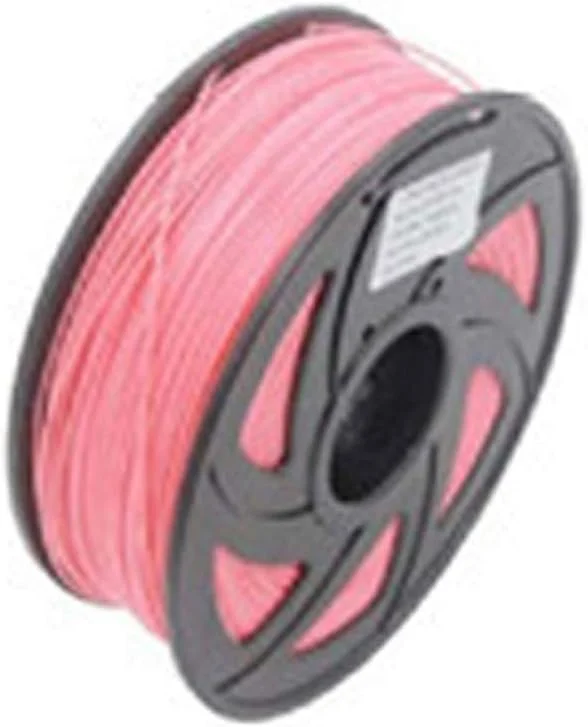 فیلامنت پرینتر سه بعدی، مواد مصرفی پرینت سه بعدی PLA 1.75، فیلامنت متریال 1 کیلوگرم، دقت ابعادی +/- 0.02mm، فیلامنت پرینتر رنگ های متنوع (رنگ: صورتی)