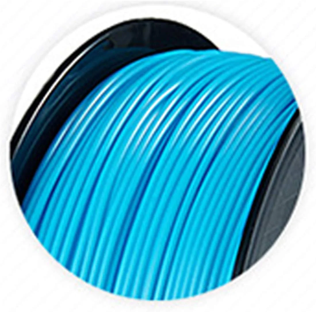 فیلامنت پرینتر، مواد مصرفی پرینت سه بعدی PLA 1.75، فیلامنت مواد اولیه 1 کیلوگرمی، فیلامنت پرینتر رنگ های متنوع (رنگ: آبی روشن)