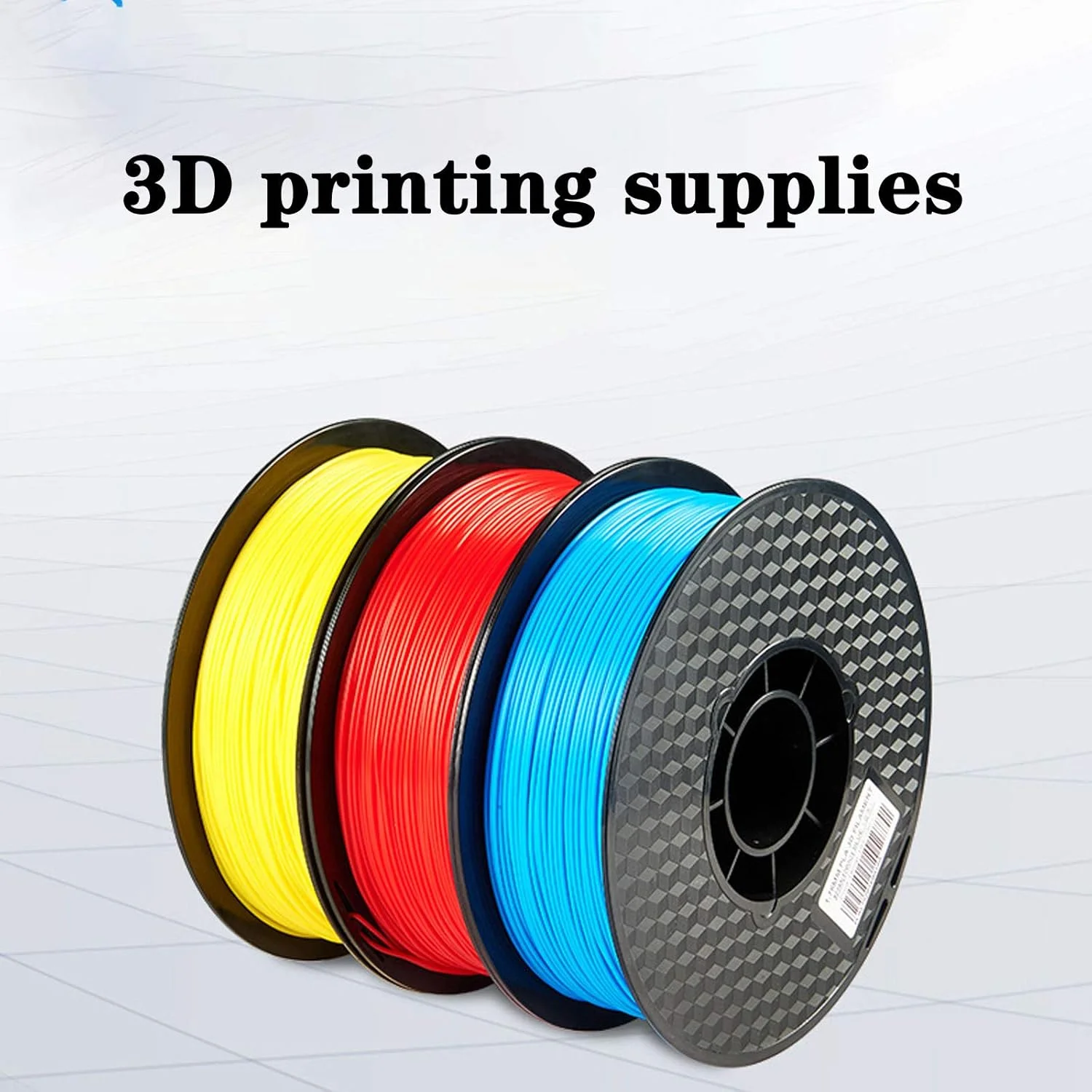 فیلامنت پرینتر، مواد مصرفی پرینت سه بعدی PLA 1.75، فیلامنت مواد اولیه 1 کیلوگرمی، فیلامنت پرینتر رنگ های متنوع (رنگ: آبی روشن)