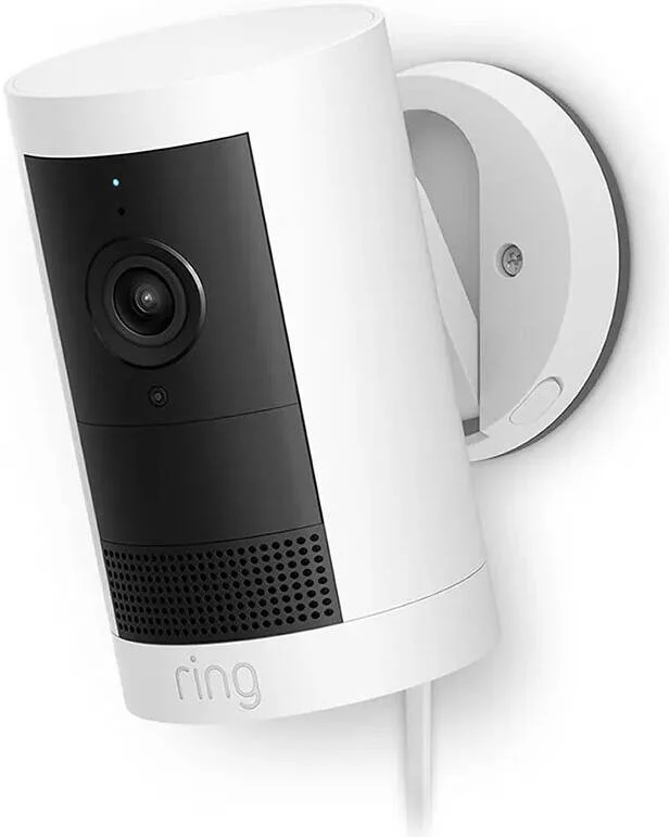دوربین امنیتی فضای باز پلاس 2K، دوربین بی سیم فضای باز، ویدیوی 2K با دید رینگ، دید در نور کم، مکالمه دو طرفه، Wi-Fi 6، سفید