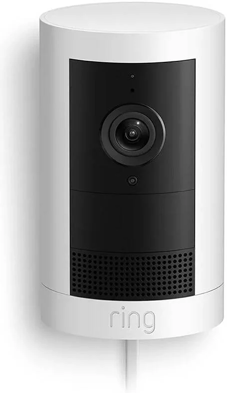 دوربین امنیتی فضای باز پلاس 2K، دوربین بی سیم فضای باز، ویدیوی 2K با دید رینگ، دید در نور کم، مکالمه دو طرفه، Wi-Fi 6، سفید