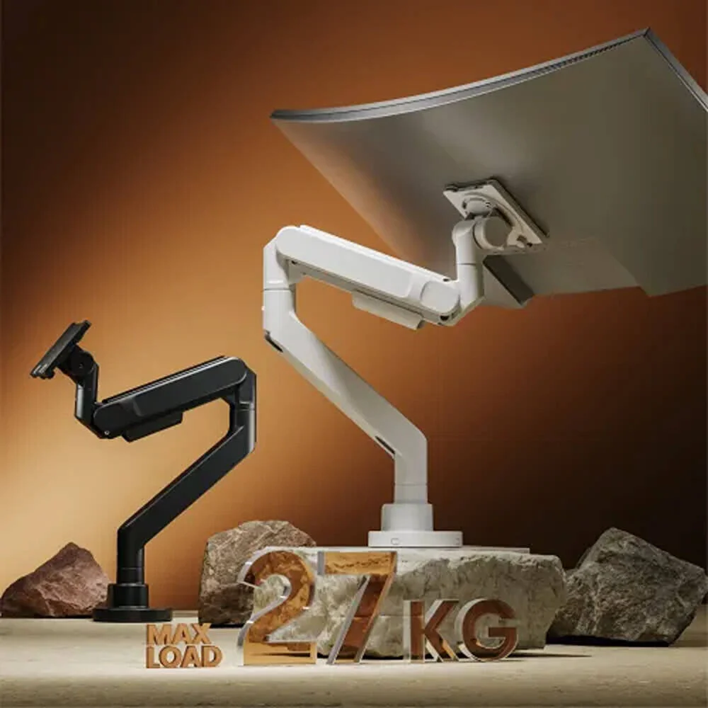 بازوی مانیتور فنری گازی مدل VMAD-C012WG وی‌سای‌اس، مقاوم و بادوام، با قابلیت تنظیم ارتفاع و زاویه انعطاف‌پذیر، بدنه فلزی مستحکم | VMAD-C012WG