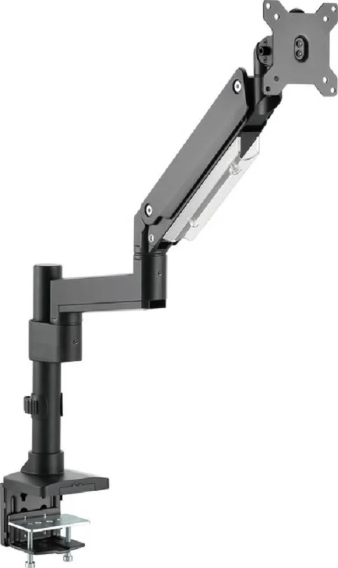 بازوی مانیتور تکی آلومینیومی گیم‌آن مدل GO-2083، نصب روی میله، فنر گازی قوی، مناسب برای بازی و کاربری اداری، 17 تا 35 اینچ، هر بازو تا 15 کیلوگرم، مشکی | 780433