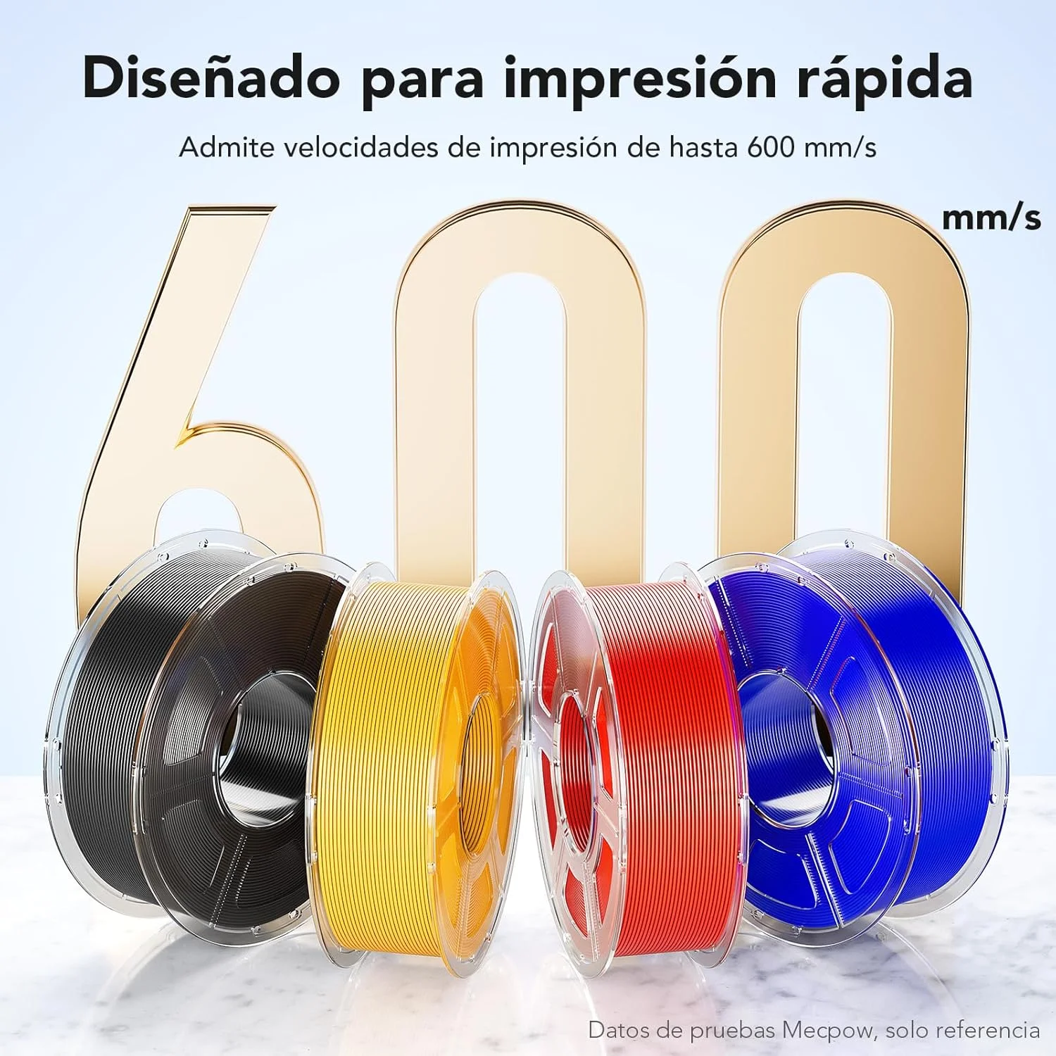 فیلامنت پرینتر سه بعدی PETG 1.75 میلی متر، سرعت بالا تا 600 میلی متر بر ثانیه، دقت ابعادی +/- 0.02 میلی متر، 1 کیلوگرم مواد فیلامنت پرینت سه بعدی برای اکثر پرینترهای سه بعدی