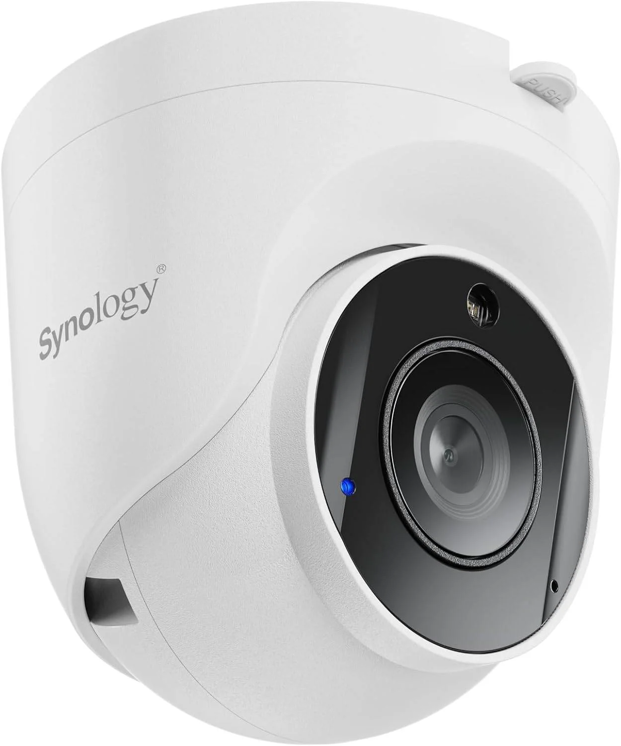دوربین امنیتی تحت شبکه دام مدل TC500 سینولوژی، حسگر 5 مگاپیکسلی، دیافراگم F1.8، طول موج LED مادون قرمز 850 نانومتر، فاصله کانونی ثابت 2.8 میلی متر، فیلتر برش مادون قرمز قابل جابجایی خودکار، ضد آب IP67، سفید | TC500