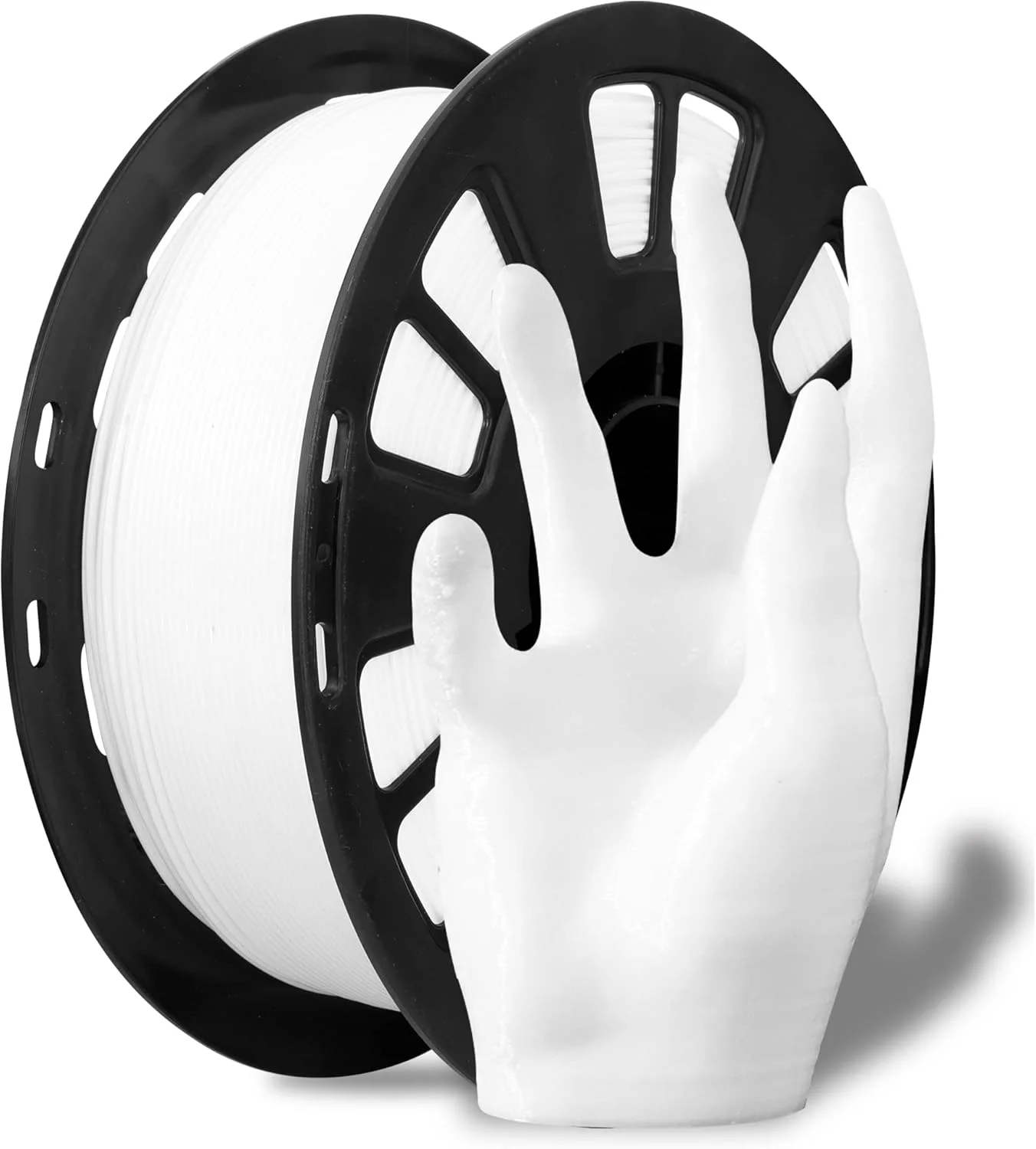 فیلامنت PLA سفید 1.75 میلی‌متری 1 کیلوگرمی، پشتیبانی گسترده برای پرینتر سه بعدی FDM / قلم سه بعدی موجود در بازار، تحمل قطر بالا، 1 کیلوگرم مواد چاپ سه بعدی به همراه یک ابزار پرینتر توسط MIKA3D