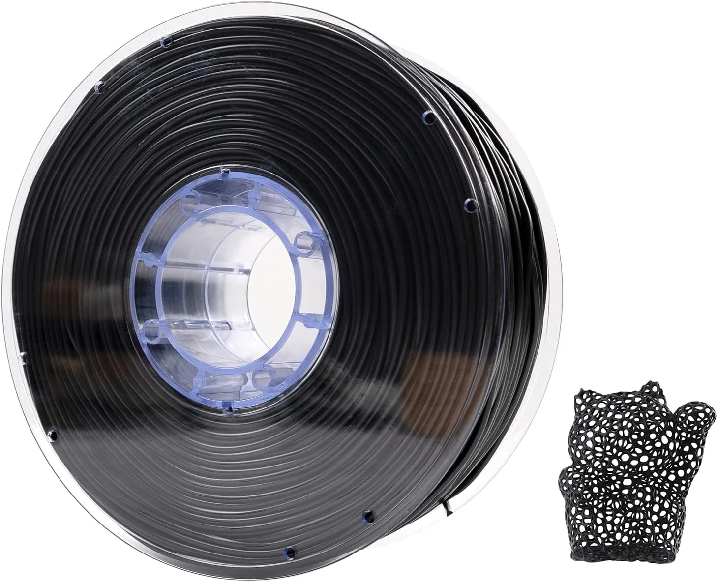 فیلامنت پرینتر سه بعدی 1 کیلوگرمی با قطر 2.85 میلی متر، مواد مصرفی لاستیکی انعطاف پذیر، لوازم مواد چاپی MONKX (رنگ: مشکی)