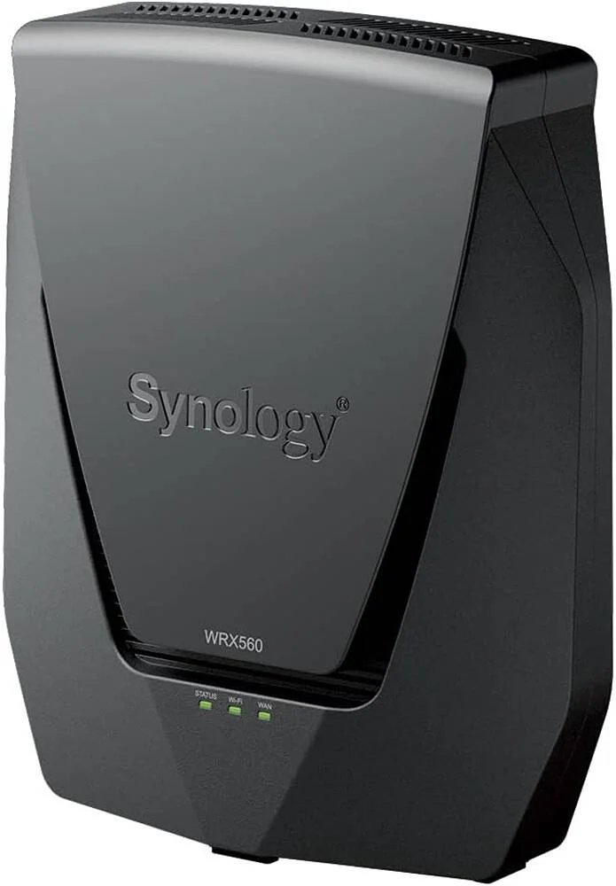 روتر Synology WRX560، پردازنده چهار هسته ای 1.4 گیگاهرتز، 512 مگابایت رم، نوع آنتن 4x4 MIMO داخلی (5 گیگاهرتز)، 2x2 MIMO داخلی (2.4 گیگاهرتز)، سرعت WIFI تا 2400 مگابیت در ثانیه، مشکی | WRX560 روتر Synology WRX560، پردازنده چهار هسته ای 1.4 گیگاهرتز، 512 مگابایت رم، نوع آنتن 4x4 MIMO داخلی (5 گیگاهرتز)، 2x2 MIMO داخلی (2.4 گیگاهرتز)، سرعت WIFI تا 2400 مگابیت در ثانیه، مشکی | WRX560