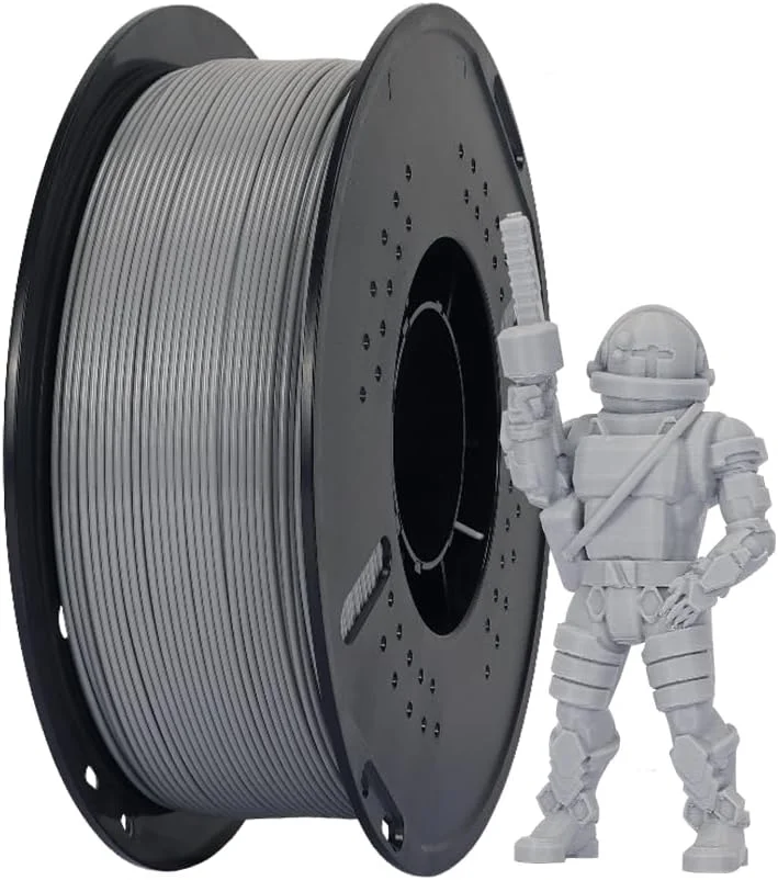 فیلامنت پرینتر سه بعدی PETG سرعت بالا Fawoonu، فیلامنت چاپ سریع 1.75 میلی متر، اسپول 1 کیلوگرمی (2.2 پوند)، دقت مواد چاپ سه بعدی ±0.02 میلی متر برای اکثر پرینترهای سه بعدی FDM - خاکستری