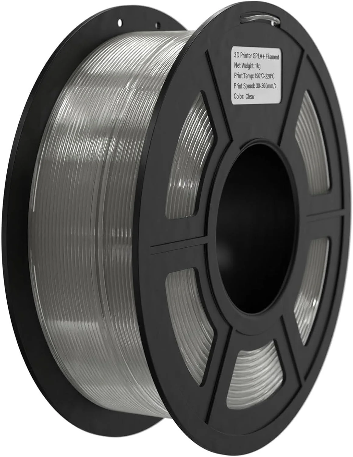 فیلامنت پرینتر سه بعدی Fawoonu FLASH PLA 1.75mm 1KG (2.2lb) متریال چاپ سه بعدی با سرعت بالا، اکستروژن پایدار، دقت قرقره -0.02mm - شفاف