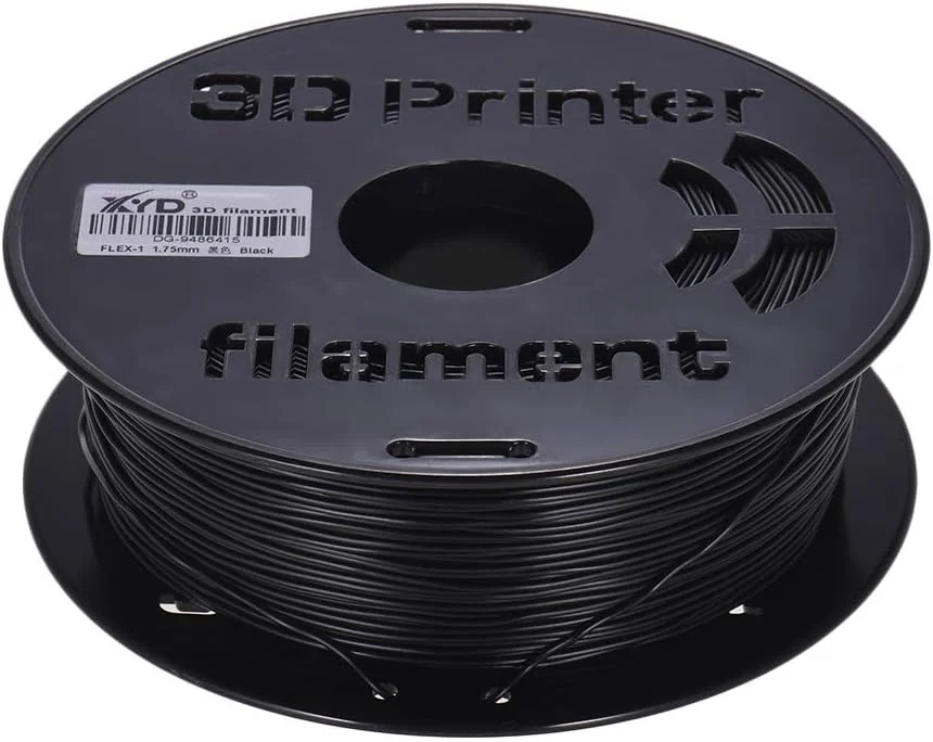 فیلامنت انعطاف پذیر، 1 کیلوگرم/اسپول، 1.75 میلی متر، مواد مصرفی چاپ فیلامنت TPU انعطاف پذیر، سفید، مشکی، شفاف برای قلم های طراحی پرینتر سه بعدی