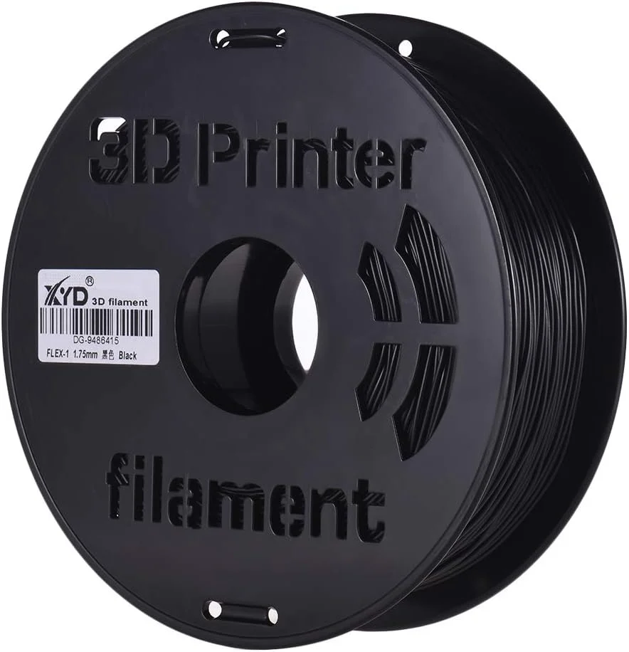 فیلامنت انعطاف پذیر، 1 کیلوگرم/اسپول، 1.75 میلی متر، مواد مصرفی چاپ فیلامنت TPU انعطاف پذیر، سفید، مشکی، شفاف برای قلم های طراحی پرینتر سه بعدی