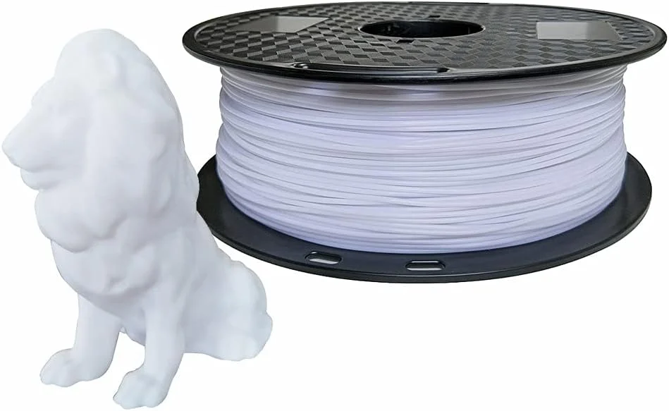 فیلامنت PLA مکس CC3D، فیلامنت PLA+ سفید برفی 1.75 میلی‌متر، فیلامنت پرینتر سه بعدی 1 کیلوگرم، 1 کیلوگرم، متریال پرینت سه بعدی، فیلامنت PLA Pro Plus سفید روشن، رنگ سفید برفی سرد