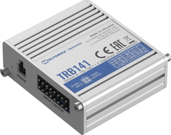 دروازه ورودی/خروجی Teltonika TRB141 LTE، RMS، 4G/LTE (Cat 1) | TRB141