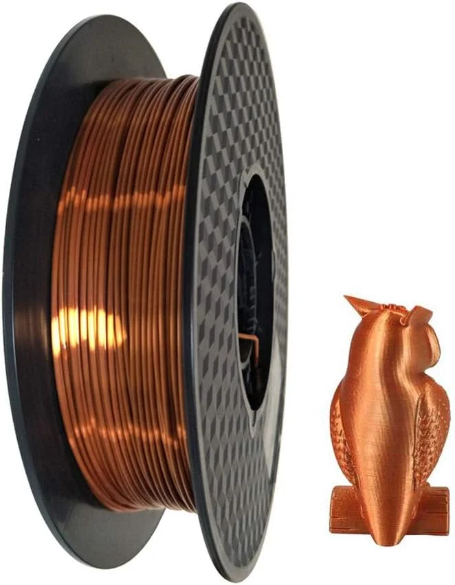 فیلامنت مسی ابریشمی CC3D PLA 1.75mm 0.5KG فیلامنت پرینتر سه بعدی مسی متالیک براق 500 گرم PLA