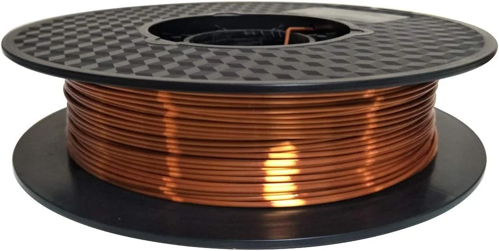فیلامنت مسی ابریشمی CC3D PLA 1.75mm 0.5KG فیلامنت پرینتر سه بعدی مسی متالیک براق 500 گرم PLA