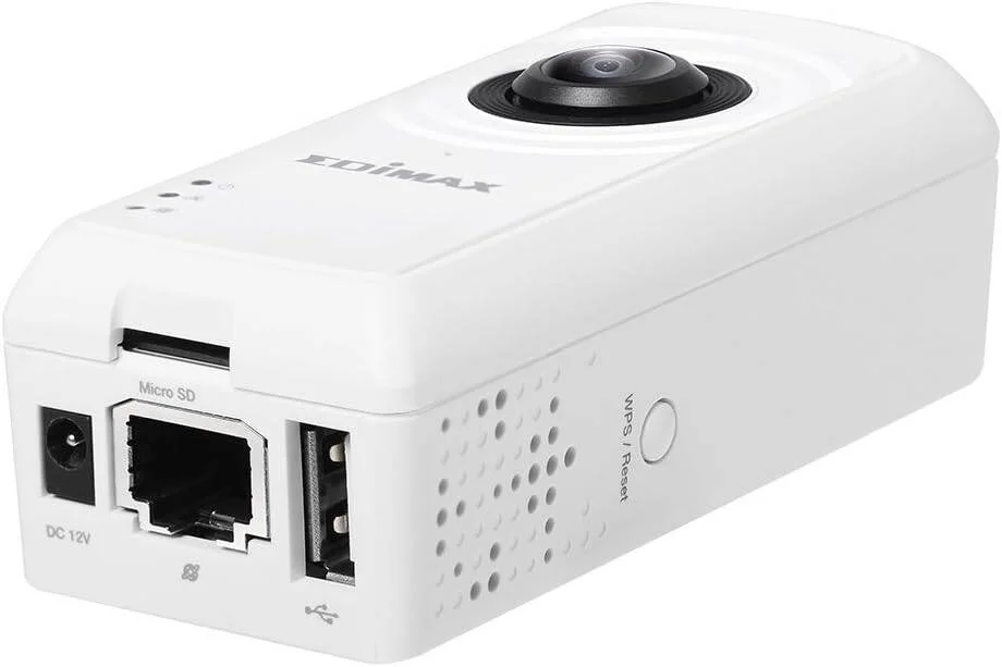 دوربین چشم‌ماهی بی‌سیم Edimax با زاویه دید عریض ۱۸۰ درجه و کیفیت ۲ مگاپیکسل