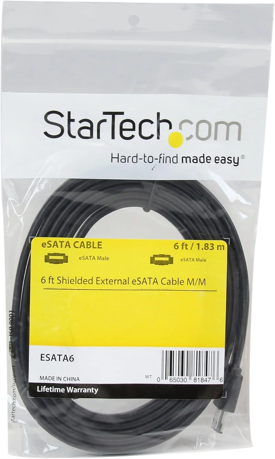 کابل محافظ دار eSATA اکسترنال StarTech.com به طول 1.8 متر (ESATA6)