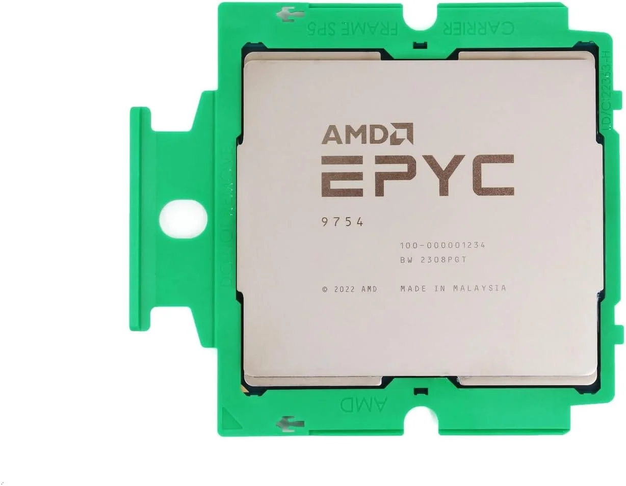 پردازنده AMD Epyc 9754 با فرکانس 2.25 گیگاهرتز و 256 مگابایت حافظه کش L3، مدل W128564115 (256 مگابایت L3)