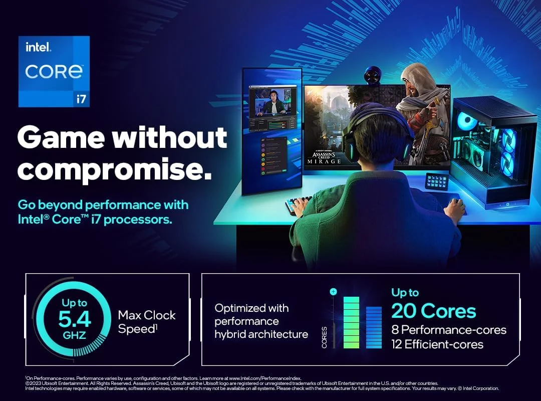 پردازنده اینتل CORE I7-14700 (توربو تا 5.4 گیگاهرتز) 33 مگابایت LGA1700 نسل 14 مدل BX8071514700 پردازنده اینتل CORE I7-14700 (توربو تا 5.4 گیگاهرتز) 33 مگابایت LGA1700 نسل 14 مدل BX8071514700