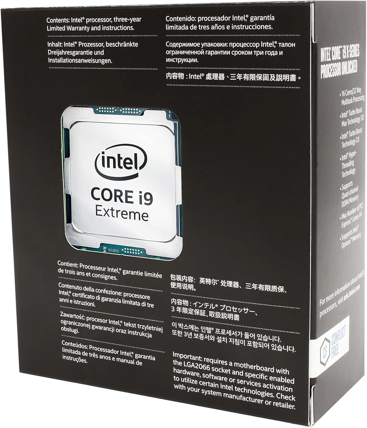 پردازنده Intel Core i9-7960X سری X با 16 هسته تا 4.2 گیگاهرتز توربو، آنلاک شده، LGA2066 سری X299، 165 وات پردازنده Intel Core i9-7960X سری X با 16 هسته تا 4.2 گیگاهرتز توربو، آنلاک شده، LGA2066 سری X299، 165 وات