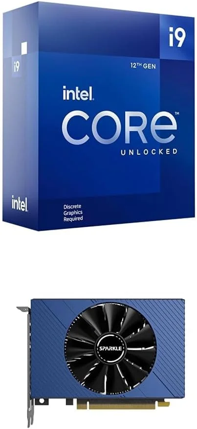 پردازنده دسکتاپ گیمینگ اینتل Core i9-12900KF با 16 هسته (8P+8E) تا 5.2 گیگاهرتز آنلاک شده LGA1700 چیپست سری 600 125W + کارت گرافیک Arc