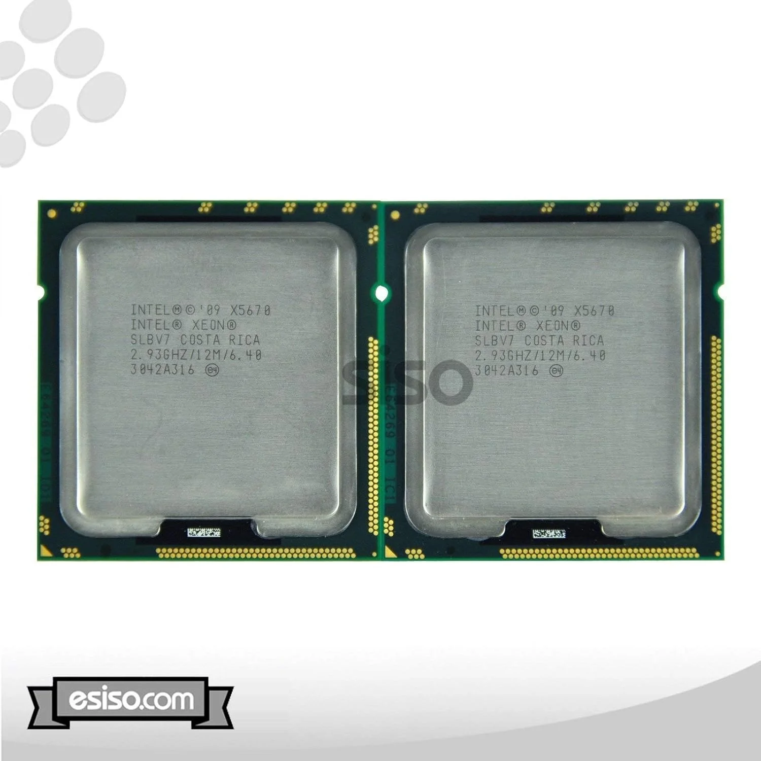 جفت پردازنده اینتل زئون X5670 شش هسته ای 2.93 گیگاهرتز، 12 مگابایت حافظه کش هوشمند، 6.4 گیگاترانسفر بر ثانیه QPI، توان طراحی حرارتی 95 وات SLBV7 BX80614X5670 (بازسازی شده)