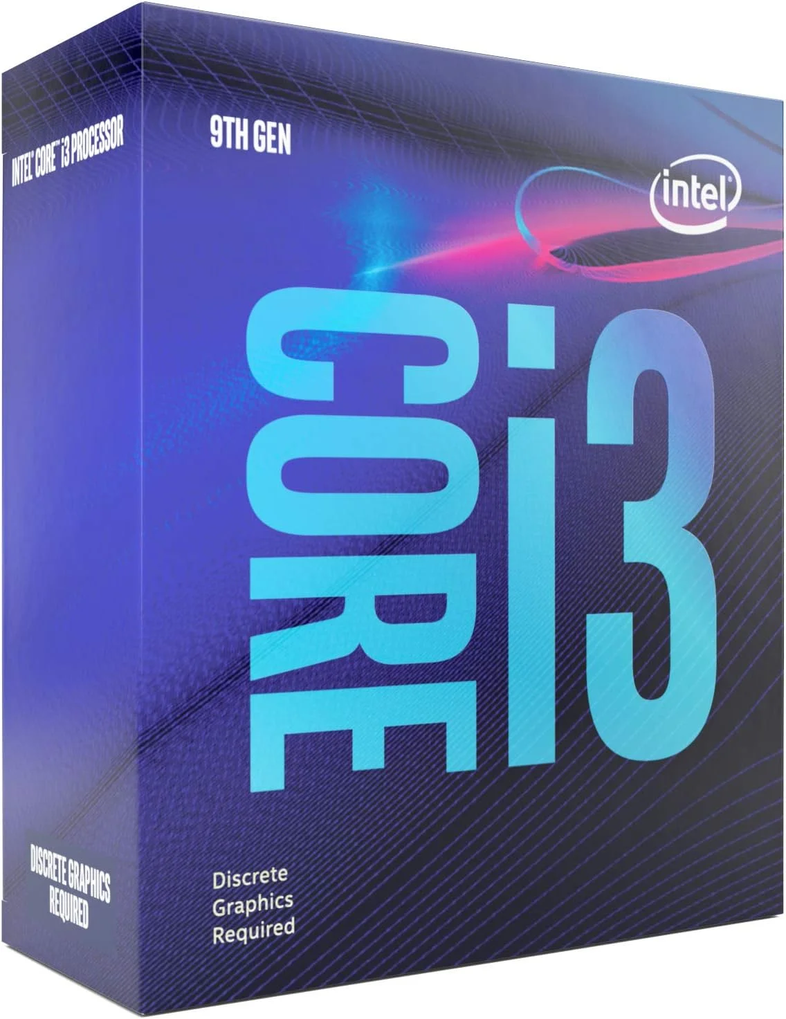 پردازنده دسکتاپ اینتل Core i3-9100F با 4 هسته تا 4.2 گیگاهرتز، بدون گرافیک پردازنده، LGA1151 سری 300، 65 وات