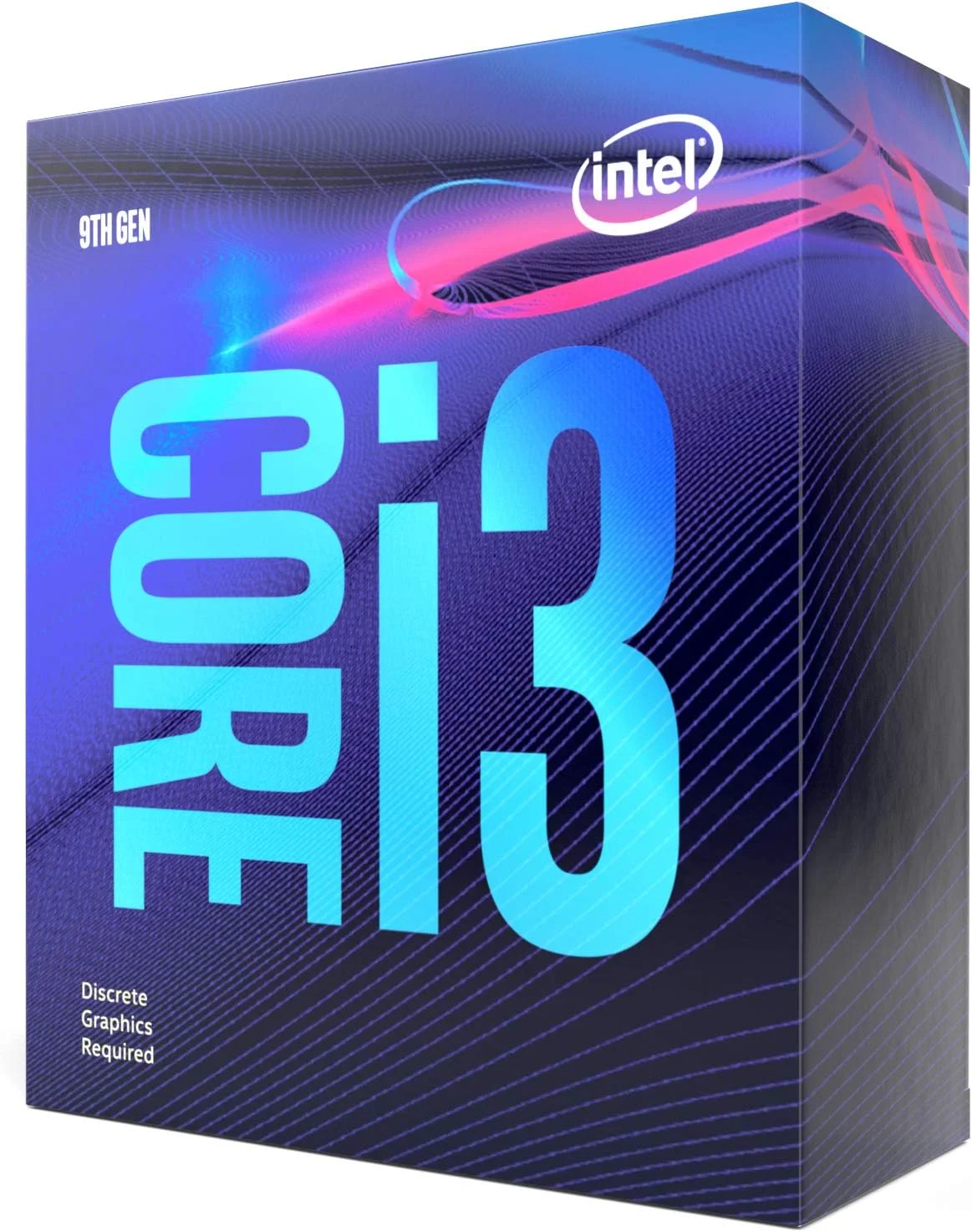 پردازنده دسکتاپ اینتل Core i3-9100F با 4 هسته تا 4.2 گیگاهرتز، بدون گرافیک پردازنده، LGA1151 سری 300، 65 وات